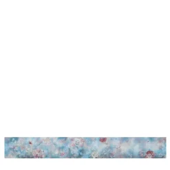 Pink & Light Blue Fleuraissance Cotton Wallcovering Fabric