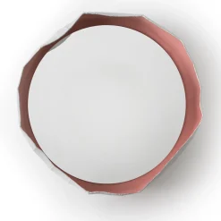 Pink and White Ninfea 50 Mirror By G. Botticelli & P. Paronetto
