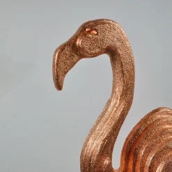 Pink Flamingo Coppery Sculpture