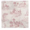 Pink French Vintage Toile Wallpaper