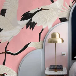 Pink Heron Wallpaper