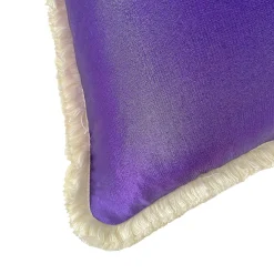 Pink Triangles Rectangular Velvet Cushion