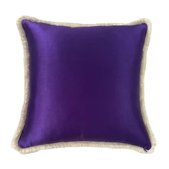 Pink Triangles Square Velvet Cushion