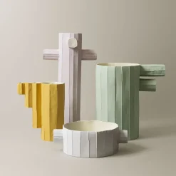 Pino Bis Corteccia D2/Azzurro Verde Vase