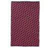 Plaid Lana 01 Patterned Red & Gray Blanket by Giulio Iacchetti