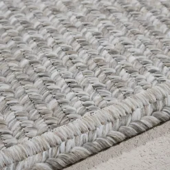 Plain Ivory Polypropylene In&Outdoor Rug by Amini Studio