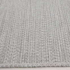 Plain Ivory Polypropylene In&Outdoor Rug by Amini Studio