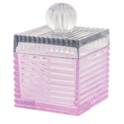Playful Large Pink and Gray Crystal Box