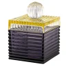 Playful Large Purple and Yellow Crystal Box