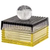 Playful Small Yellow and Gray Crystal Box