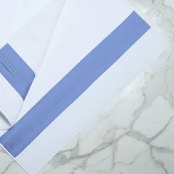 Plissè White & Country Blue Hand Towel