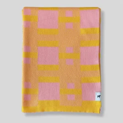 Plusminus Bio Limone Blanket by Angela Lorenz