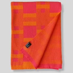 Plusminus Bio Orange Blanket by Angela Lorenz