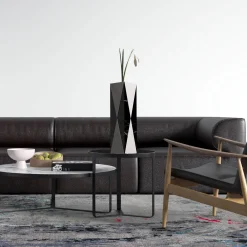 Polimelus Nero Marquina & Bianco Carrara Vase