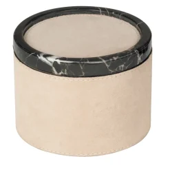 Polo Marmo Beige Small Round Stackable Box