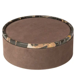 Polo Marmo Brown Large Round Stackable Box