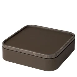 Polo Marmo Brown Large Square Stackable Box