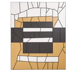 Polychrome Leather Decorative Panel #1