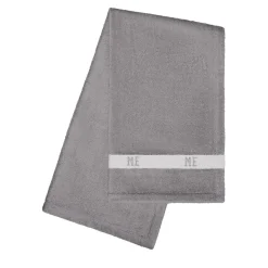 Pompidou Geometric Style White & Grey Bath Towel