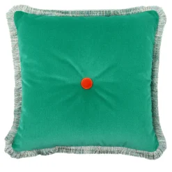 POPHUG Green Square Cushion by Pistacchio&Caffé