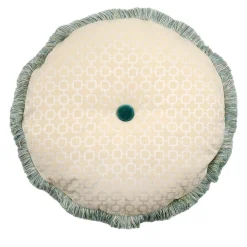 POPHUG Limited Edition White Round Cushion by Pistacchio&Caffé