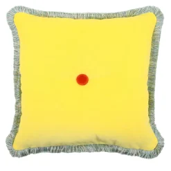 POPHUG Yelllow Square Cushion by Pistacchio&Caffé