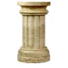 POR TAN TE Satin Travertino marble Column Vase