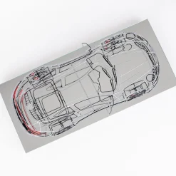 Porsche Metal Wire Sculpture