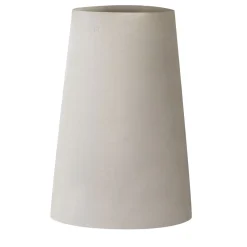 Porto Rotondo Truncated-Conical White Ceramic Vase