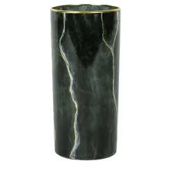 Portoro Marble-Inspired Glass Tumbler