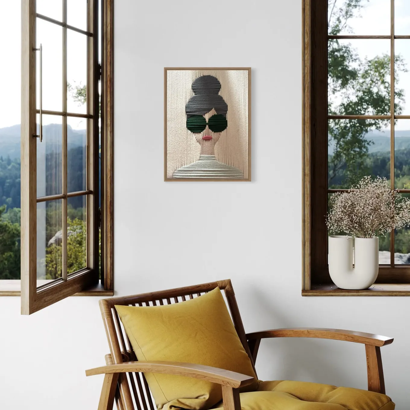 Portrait Multicolor Tapestry #3