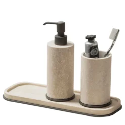 Positano Marble Bathroom Set