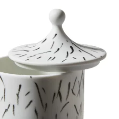 Post Scriptum Black&White Candle Holder with Lid by Formafantasma