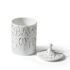 Post Scriptum Black&White Candle Holder with Lid by Formafantasma