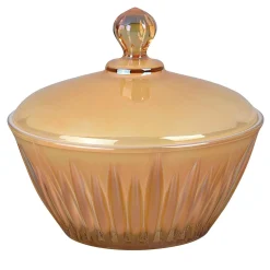 Prestigioso Yellow Crystal Box with Lid