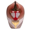 Primates Mandrillus Glossy Pink Ceramic With Metal Details Vase By Elena Salmistraro