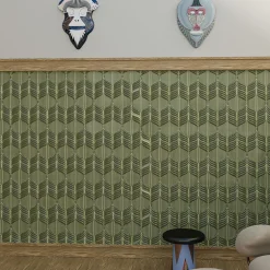 Primates Mask Mandrillus Glossy Light Blue With Metal Details Wall Sculpture By Elena Salmistraro