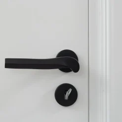 Prisma Matte Black Door Handle by Nicole Valenti