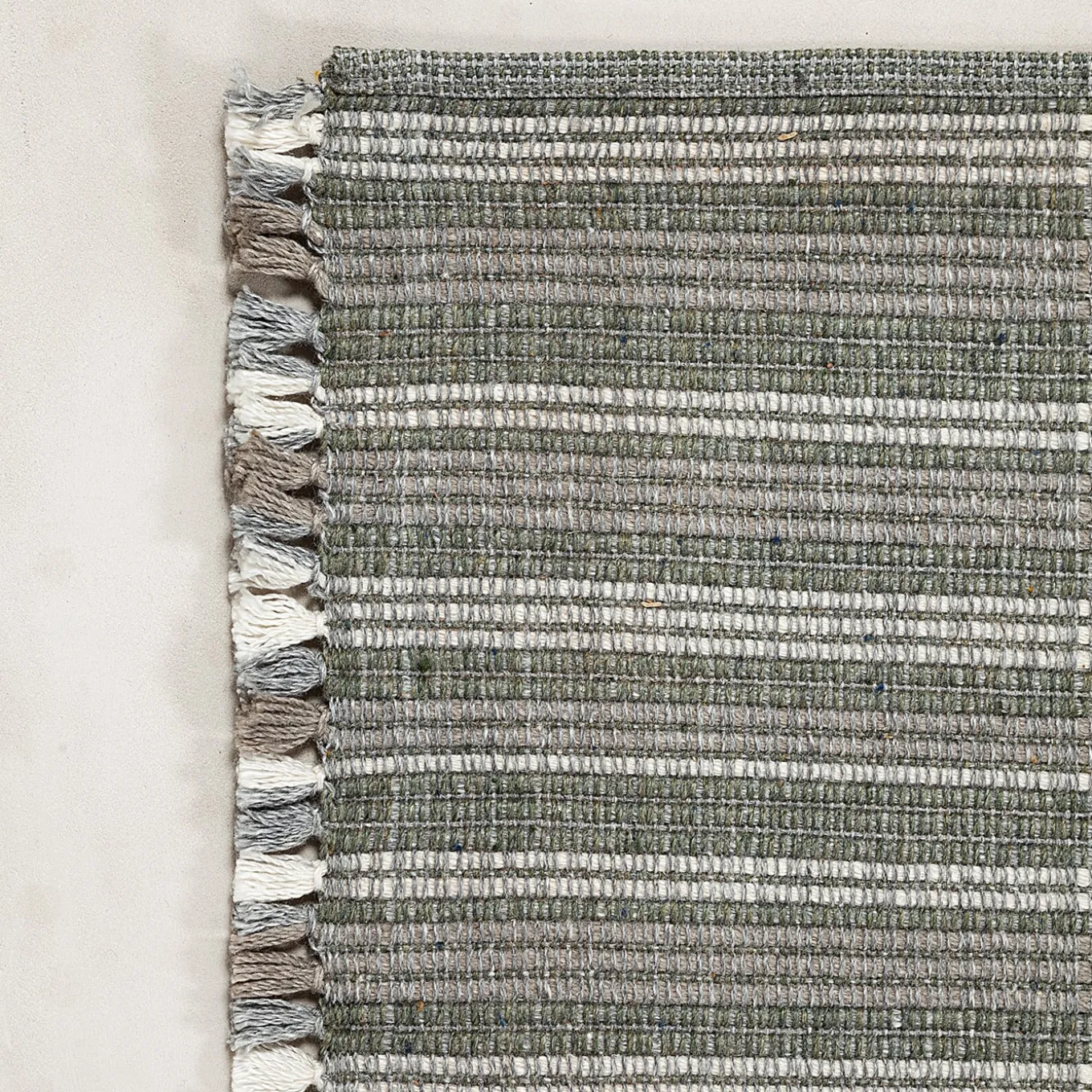 Prune Vintage Platinum Recycled PET In&Outdoor Rug by Carlotta Fortuna