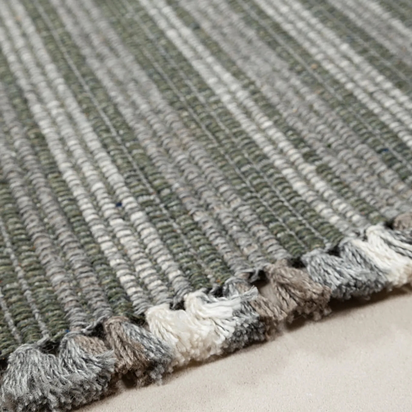 Prune Vintage Platinum Recycled PET In&Outdoor Rug by Carlotta Fortuna