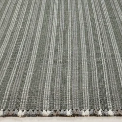 Prune Vintage Platinum Recycled PET In&Outdoor Rug by Carlotta Fortuna