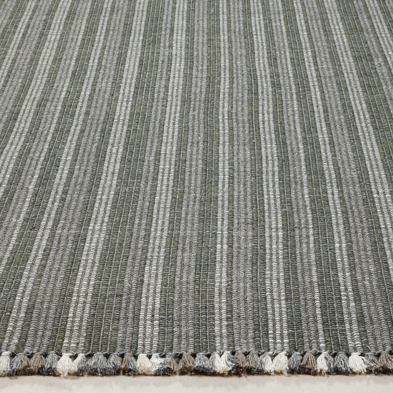 Prune Vintage Platinum Recycled PET In&Outdoor Rug by Carlotta Fortuna