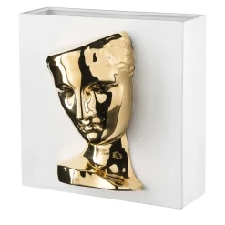 Psyche of Capua White and Gold Vase