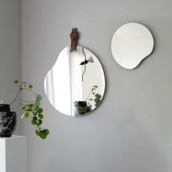 Puddle Regular Natural Hide Wall Mirror