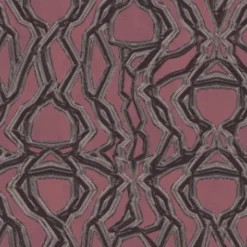Purple & Black Equinox Polyester Wallcovering Fabric