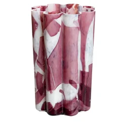 Purple Bucket Glass Vase