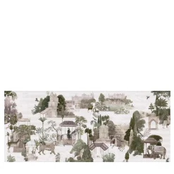 Purple Rajasthan Cotton Wallcovering Fabric