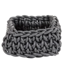 Quadrato Gray Basket #2 by Rosanna Contadini
