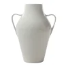 Quartara White Ceramic Vase
