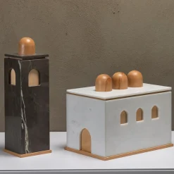 Quba Tall Gray Box by Gabriele D'Angelo